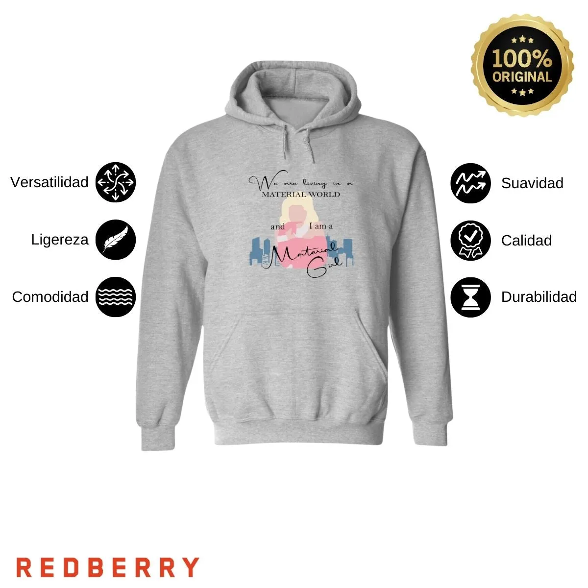 Sudadera para Mujer Hoodie Material girl