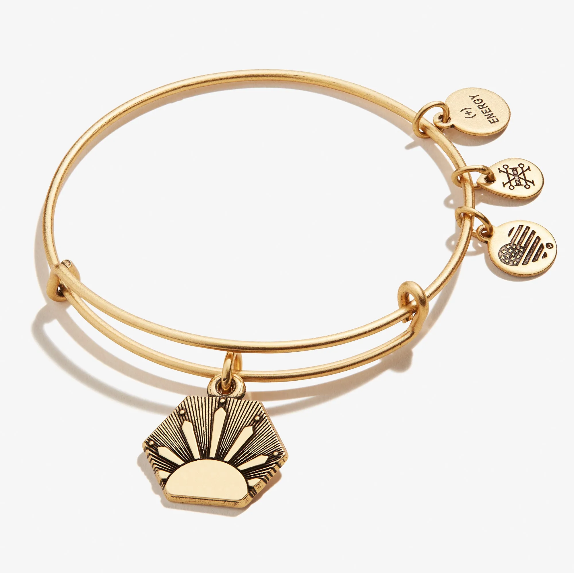 Sun Charm Bangle Bracelet