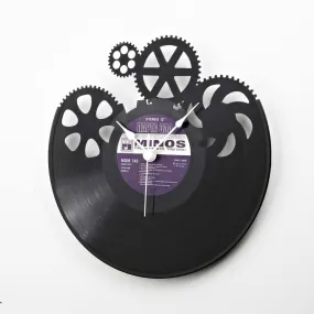 Wall Vinyl Clock Gears