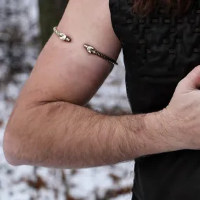 Wolf (Bicep) Arm Ring - Brass